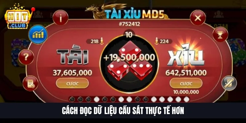 Cách đọc dữ liệu cầu sát thực tế hơn